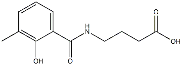 4-[(2-hydroxy-3-methylbenzoyl)amino]butanoic acid