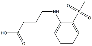 4-[(2-methanesulfonylphenyl)amino]butanoic acid 化学構造式
