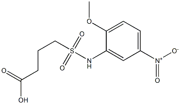 4-[(2-methoxy-5-nitrophenyl)sulfamoyl]butanoic acid