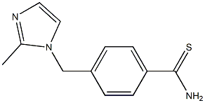 4-[(2-methyl-1H-imidazol-1-yl)methyl]benzenecarbothioamide Structure