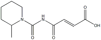 4-[(2-methylpiperidin-1-yl)carbonylamino]-4-oxobut-2-enoic acid,,结构式