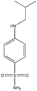 4-[(2-methylpropyl)amino]benzene-1-sulfonamide,,结构式