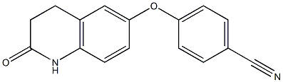 4-[(2-oxo-1,2,3,4-tetrahydroquinolin-6-yl)oxy]benzonitrile Struktur
