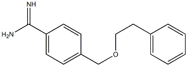 4-[(2-phenylethoxy)methyl]benzene-1-carboximidamide Struktur