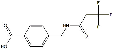 4-[(3,3,3-trifluoropropanamido)methyl]benzoic acid,,结构式