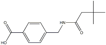 4-[(3,3-dimethylbutanamido)methyl]benzoic acid 结构式