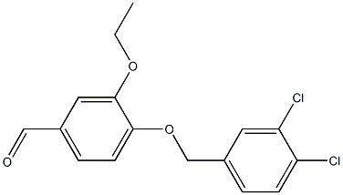 4-[(3,4-dichlorophenyl)methoxy]-3-ethoxybenzaldehyde Structure