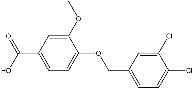 4-[(3,4-dichlorophenyl)methoxy]-3-methoxybenzoic acid Structure