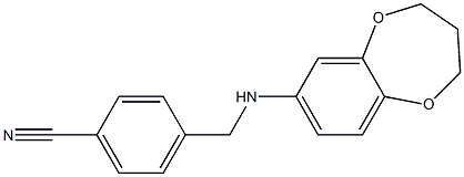 4-[(3,4-dihydro-2H-1,5-benzodioxepin-7-ylamino)methyl]benzonitrile