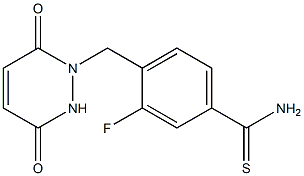  4-[(3,6-dioxo-3,6-dihydropyridazin-1(2H)-yl)methyl]-3-fluorobenzenecarbothioamide