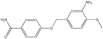 4-[(3-amino-4-methoxyphenyl)methoxy]benzamide Structure