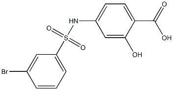 4-[(3-bromobenzene)sulfonamido]-2-hydroxybenzoic acid