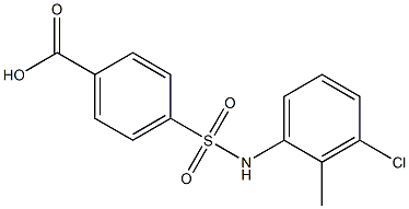 4-[(3-chloro-2-methylphenyl)sulfamoyl]benzoic acid