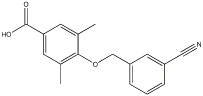 4-[(3-cyanophenyl)methoxy]-3,5-dimethylbenzoic acid