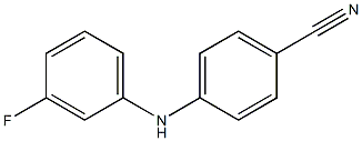 4-[(3-fluorophenyl)amino]benzonitrile Structure