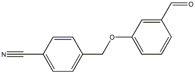 4-[(3-formylphenoxy)methyl]benzonitrile 化学構造式