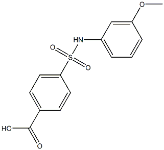 4-[(3-methoxyphenyl)sulfamoyl]benzoic acid