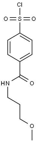 4-[(3-methoxypropyl)carbamoyl]benzene-1-sulfonyl chloride