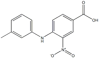 4-[(3-methylphenyl)amino]-3-nitrobenzoic acid,,结构式