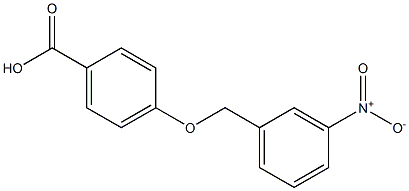 4-[(3-nitrophenyl)methoxy]benzoic acid,,结构式