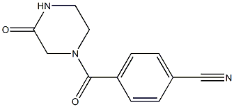 4-[(3-oxopiperazin-1-yl)carbonyl]benzonitrile Structure