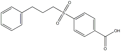 4-[(3-phenylpropane)sulfonyl]benzoic acid Struktur