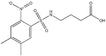 4-[(4,5-dimethyl-2-nitrobenzene)sulfonamido]butanoic acid