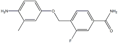 4-[(4-amino-3-methylphenoxy)methyl]-3-fluorobenzamide