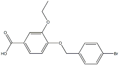 4-[(4-bromophenyl)methoxy]-3-ethoxybenzoic acid Structure