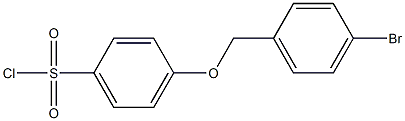 4-[(4-bromophenyl)methoxy]benzene-1-sulfonyl chloride,,结构式