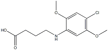 4-[(4-chloro-2,5-dimethoxyphenyl)amino]butanoic acid Structure