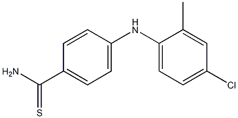 4-[(4-chloro-2-methylphenyl)amino]benzene-1-carbothioamide 结构式