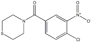 4-[(4-chloro-3-nitrophenyl)carbonyl]thiomorpholine 结构式