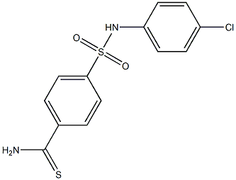 4-[(4-chlorophenyl)sulfamoyl]benzene-1-carbothioamide