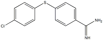 4-[(4-chlorophenyl)sulfanyl]benzene-1-carboximidamide,,结构式