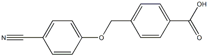 4-[(4-cyanophenoxy)methyl]benzoic acid 结构式
