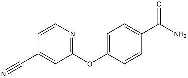 4-[(4-cyanopyridin-2-yl)oxy]benzamide Struktur