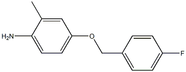 4-[(4-fluorobenzyl)oxy]-2-methylaniline 化学構造式
