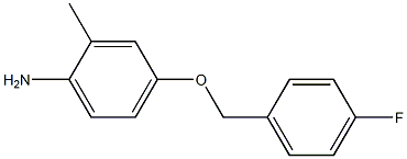 4-[(4-fluorobenzyl)oxy]-2-methylaniline 结构式