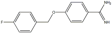 4-[(4-fluorobenzyl)oxy]benzenecarboximidamide 化学構造式