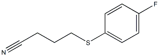 4-[(4-fluorophenyl)sulfanyl]butanenitrile,,结构式