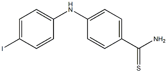 4-[(4-iodophenyl)amino]benzene-1-carbothioamide Struktur
