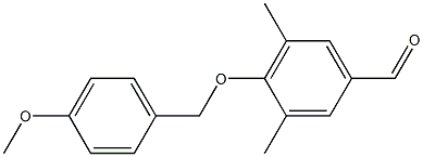 4-[(4-methoxyphenyl)methoxy]-3,5-dimethylbenzaldehyde Structure