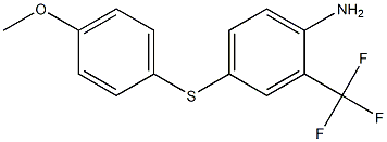 4-[(4-methoxyphenyl)sulfanyl]-2-(trifluoromethyl)aniline|