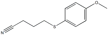 4-[(4-methoxyphenyl)sulfanyl]butanenitrile Structure