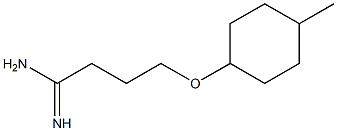 4-[(4-methylcyclohexyl)oxy]butanimidamide 化学構造式