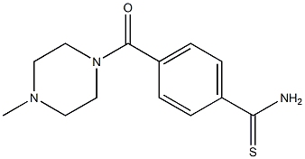 4-[(4-methylpiperazin-1-yl)carbonyl]benzenecarbothioamide|