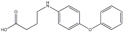4-[(4-phenoxyphenyl)amino]butanoic acid 化学構造式