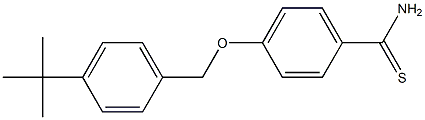 4-[(4-tert-butylphenyl)methoxy]benzene-1-carbothioamide,,结构式