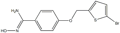 4-[(5-bromothien-2-yl)methoxy]-N'-hydroxybenzenecarboximidamide Structure